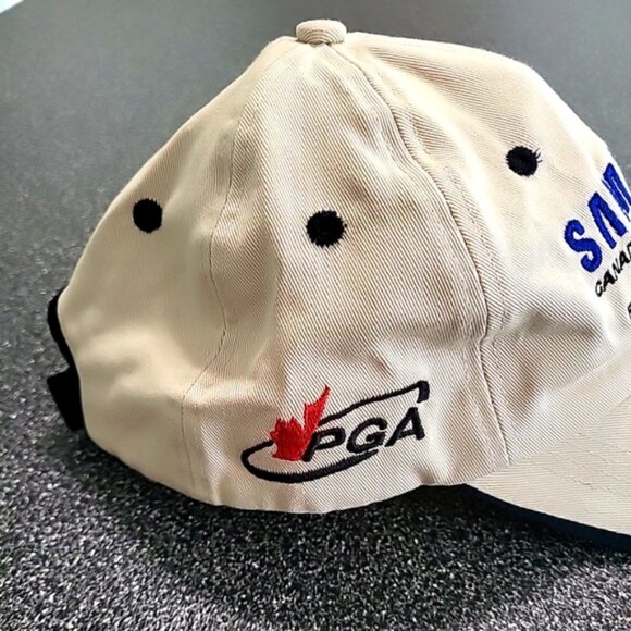 Samsung Canadian PGA Championship MasterCard Golf Cap Ahead Headgear Beige OSFA - Picture 2 of 8